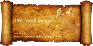 József Anett névjegykártya