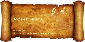 József Anett névjegykártya